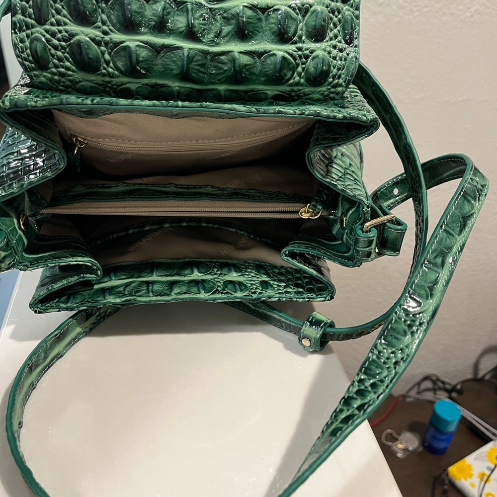Brahmin Emerald Crocodile Embossed Bag - Picture 8 of 12